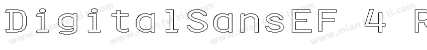 DigitalSansEF 4 Regu字体转换